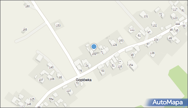 Mizerna, Mizerna, 102, mapa Mizerna