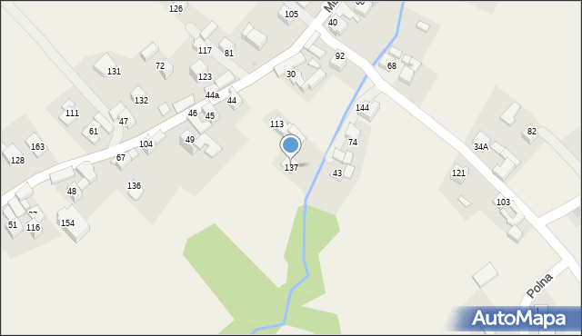 Mizerna, Mizerna, 137, mapa Mizerna