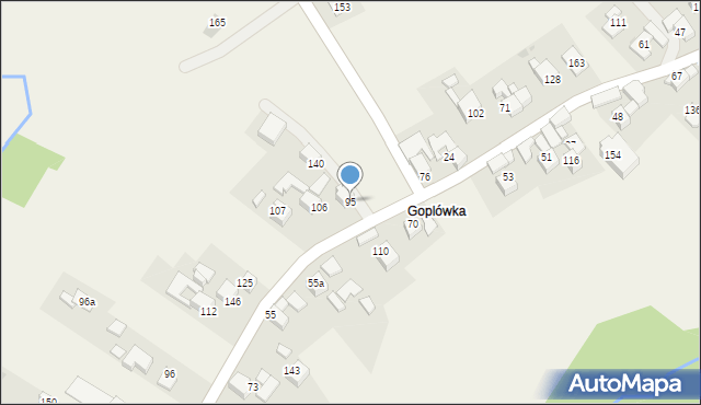 Mizerna, Mizerna, 95, mapa Mizerna
