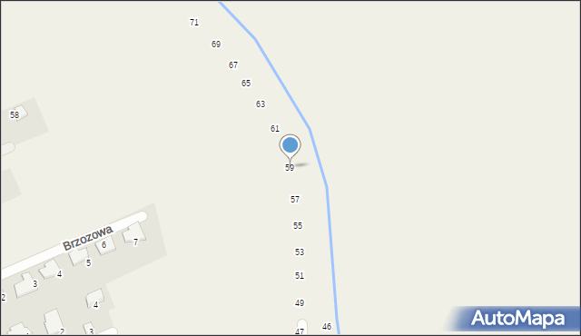 Modlniczka, Miodowa, 59, mapa Modlniczka