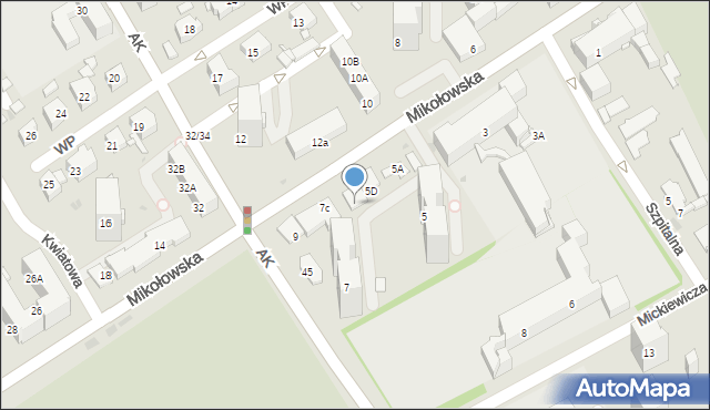 Mysłowice, Mikołowska, 7A, mapa Mysłowice