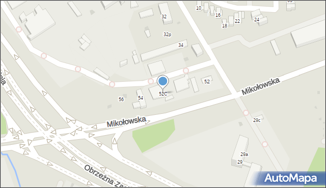 Mysłowice, Mikołowska, 52C, mapa Mysłowice