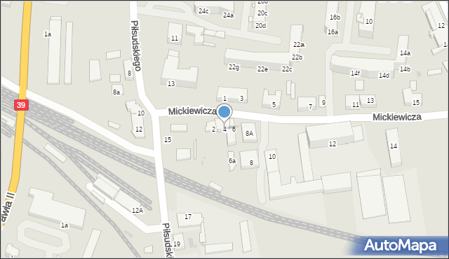 Namysłów, Mickiewicza Adama, 4, mapa Namysłów