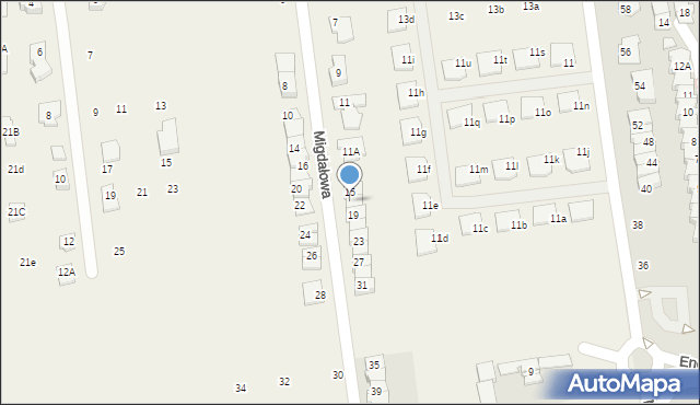 Nowa Iwiczna, Migdałowa, 17, mapa Nowa Iwiczna