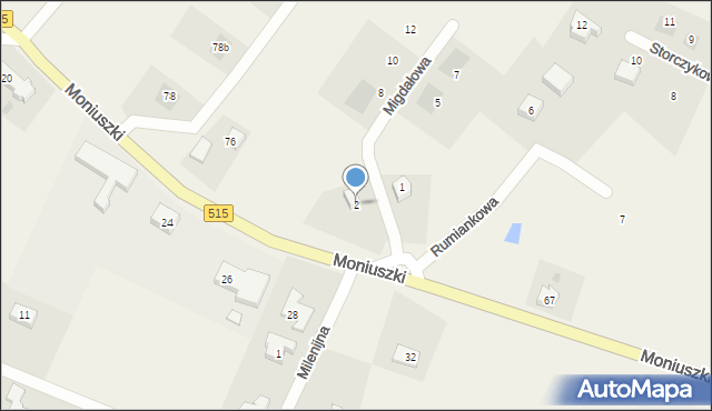 Nowa Wieś Malborska, Migdałowa, 2, mapa Nowa Wieś Malborska