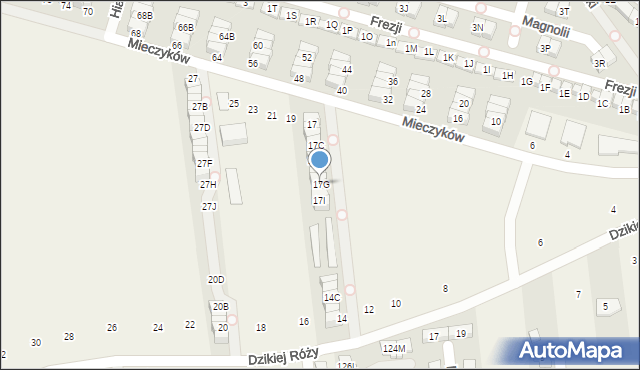 Nowa Wola, Mieczyków, 17G, mapa Nowa Wola