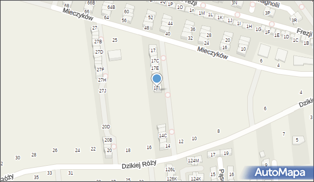 Nowa Wola, Mieczyków, 17J, mapa Nowa Wola