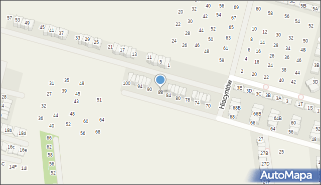 Nowa Wola, Mieczyków, 88, mapa Nowa Wola