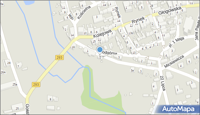 Nowe Miasteczko, Mickiewicza Adama, 2, mapa Nowe Miasteczko