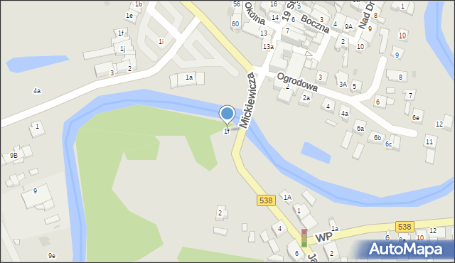 Nowe Miasto Lubawskie, Mickiewicza Adama, 1f, mapa Nowe Miasto Lubawskie
