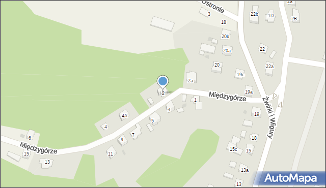 Nowe Miasto Lubawskie, Międzygórze, 2, mapa Nowe Miasto Lubawskie