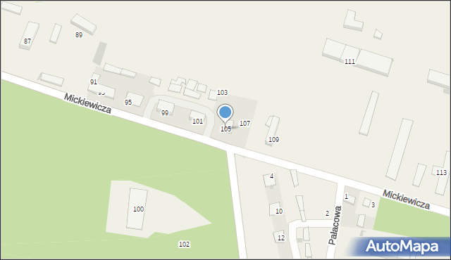 Nowe Sioło, Mickiewicza Adama, 105, mapa Nowe Sioło