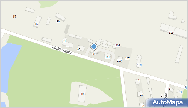 Nowe Sioło, Mickiewicza Adama, 99, mapa Nowe Sioło