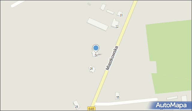 Nowogród, Miastkowska, 24, mapa Nowogród