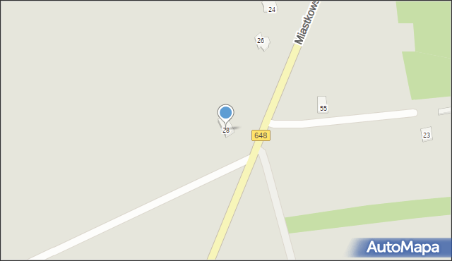 Nowogród, Miastkowska, 28, mapa Nowogród