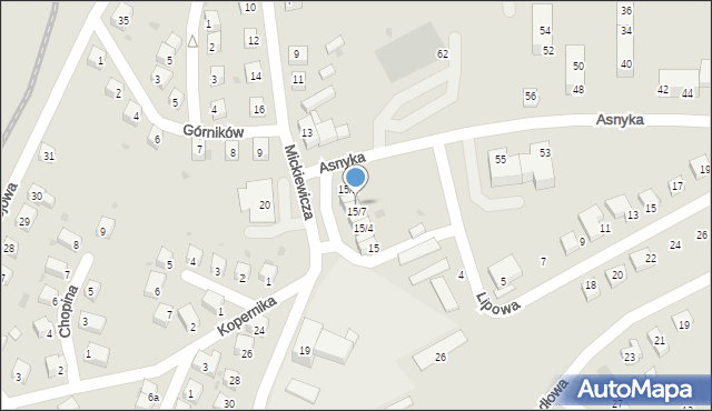 Nowogrodziec, Mickiewicza Adama, 15/8, mapa Nowogrodziec