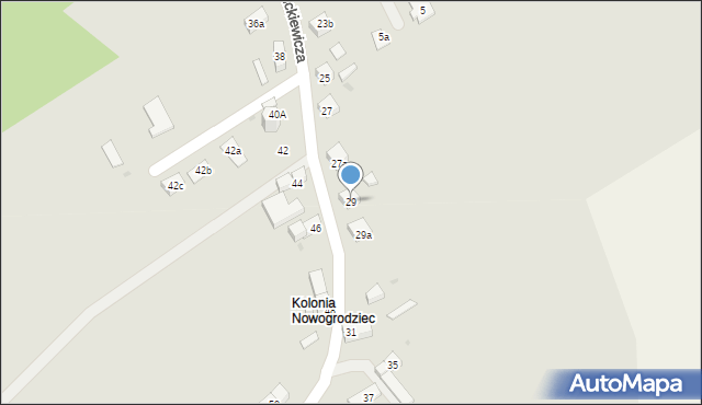 Nowogrodziec, Mickiewicza Adama, 29, mapa Nowogrodziec