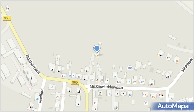 Nowy Wiśnicz, Mickiewicza Adama, 2, mapa Nowy Wiśnicz