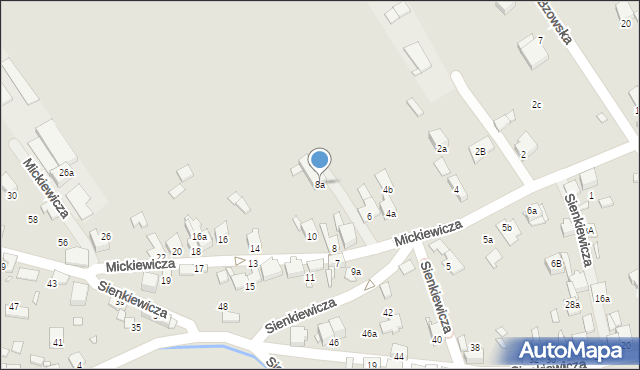 Ogrodzieniec, Mickiewicza Adama, 8a, mapa Ogrodzieniec