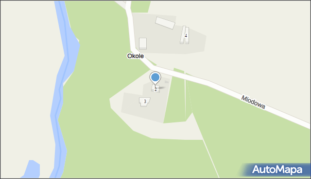 Okole, Miodowa, 2, mapa Okole