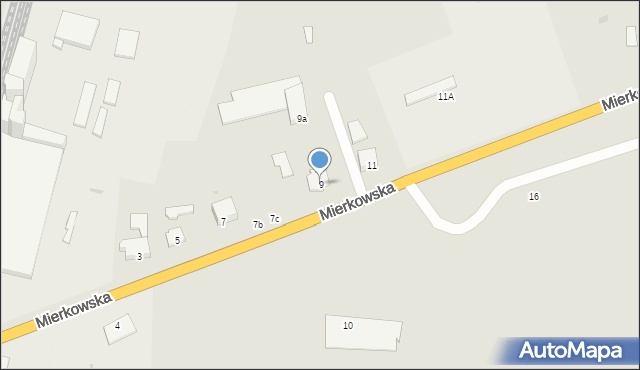 Olsztynek, Mierkowska, 9, mapa Olsztynek