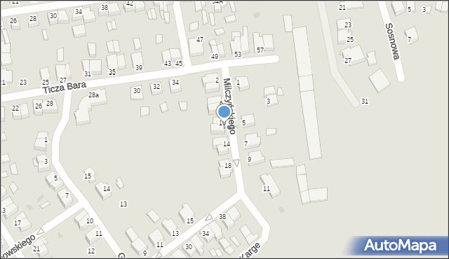 Opalenica, Milczyńskiego Marcina, 12, mapa Opalenica