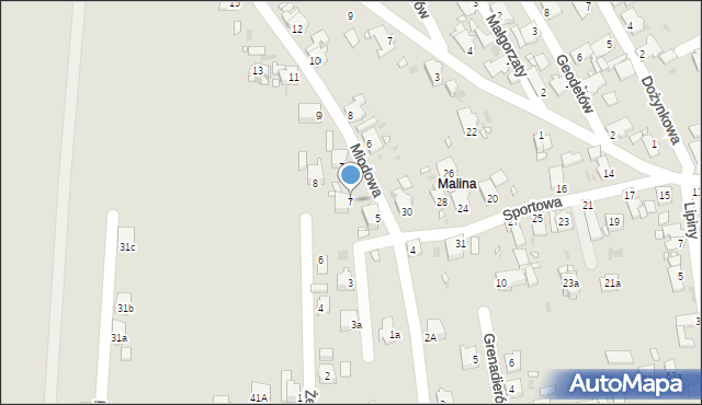 Opole, Miodowa, 7, mapa Opola