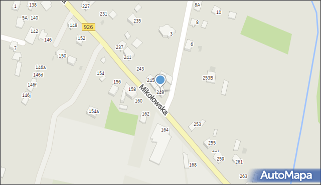 Orzesze, Mikołowska, 249, mapa Orzesze