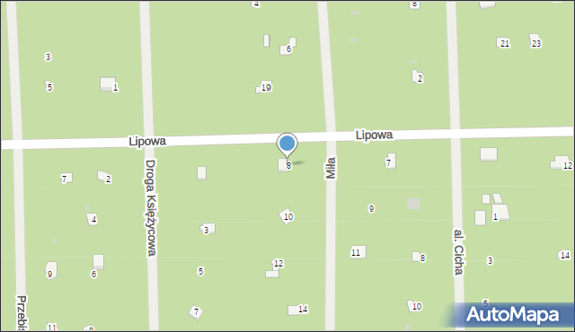 Osiedle Wilga, Miła, 8, mapa Osiedle Wilga