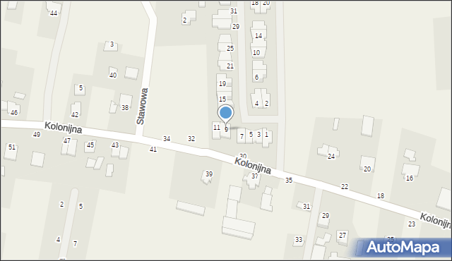 Osielsko, Miła, 9, mapa Osielsko