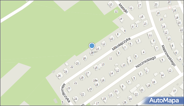 Ostrów Mazowiecka, Mikołajczyka Stanisława, 16, mapa Ostrów Mazowiecka
