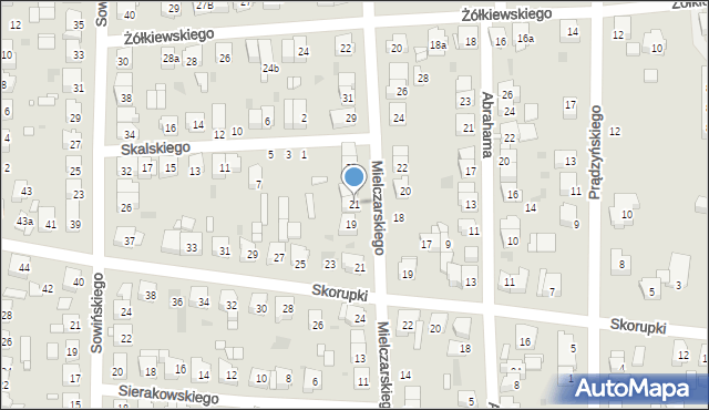 Ostrów Wielkopolski, Mielczarskiego Romualda, 21, mapa Ostrów Wielkopolski