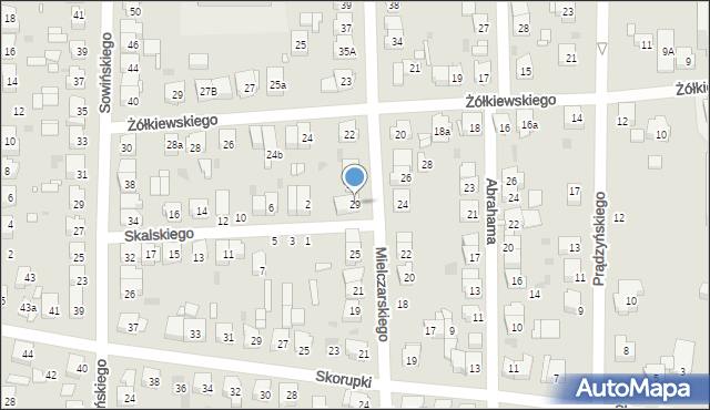 Ostrów Wielkopolski, Mielczarskiego Romualda, 29, mapa Ostrów Wielkopolski