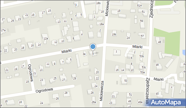 Pawłowice, Miarki, 3, mapa Pawłowice