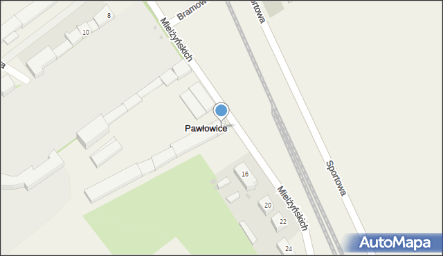 Pawłowice, Mielżyńskich, 14c, mapa Pawłowice