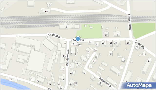 Piechowice, Mickiewicza Adama, 10A, mapa Piechowice