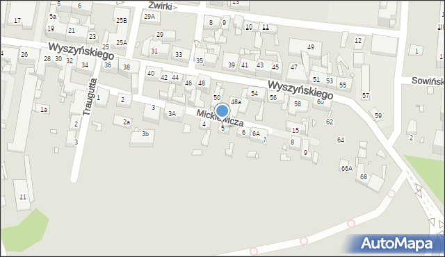 Piekary Śląskie, Mickiewicza Adama, 5, mapa Piekary Śląskie