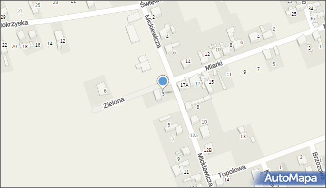 Pietrowice Wielkie, Mickiewicza Adama, 3, mapa Pietrowice Wielkie