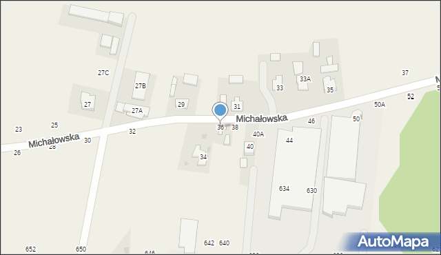 Płochocin, Michałowska, 36, mapa Płochocin