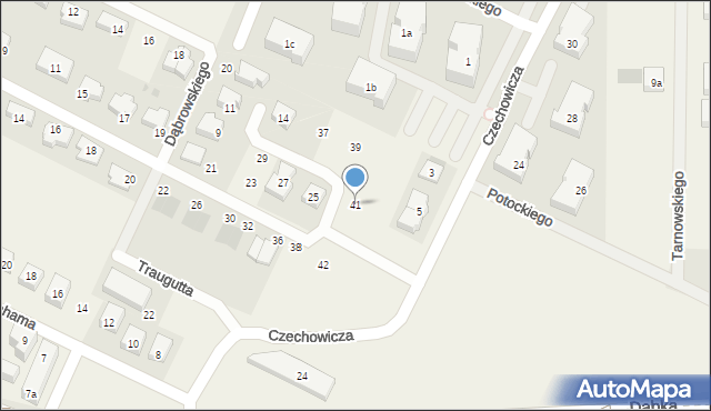 Pogórze, Mierosławskiego Ludwika, gen., 41, mapa Pogórze