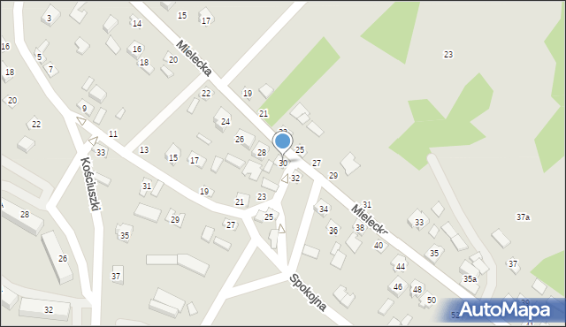 Połaniec, Mielecka, 30, mapa Połaniec