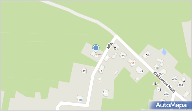 Połaniec, Miła, 4, mapa Połaniec