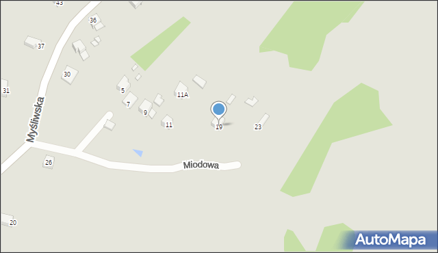 Poręba, Miodowa, 19, mapa Poręba