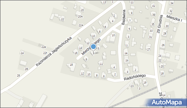 Powidz, Mielżyńskiego Macieja, 7, mapa Powidz