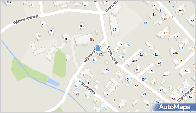 Poznań, Miśnieńska, 67b, mapa Poznania