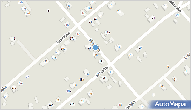 Poznań, Mielecka, 18a, mapa Poznania