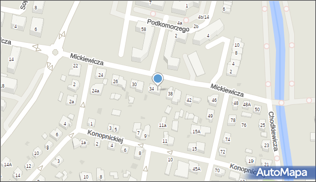 Pruszcz Gdański, Mickiewicza Adama, 36, mapa Pruszcz Gdański