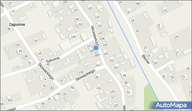 Przędzel, Mickiewicza Adama, 143, mapa Przędzel