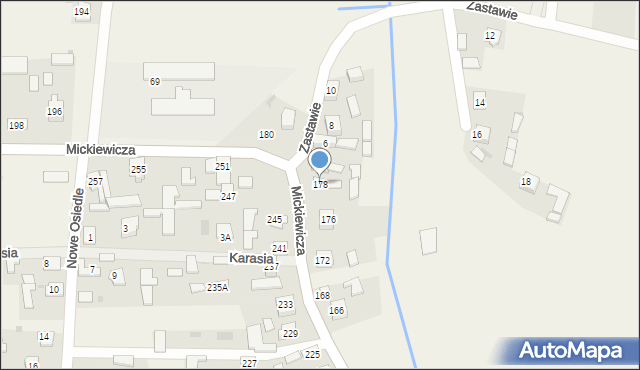 Przędzel, Mickiewicza Adama, 178, mapa Przędzel