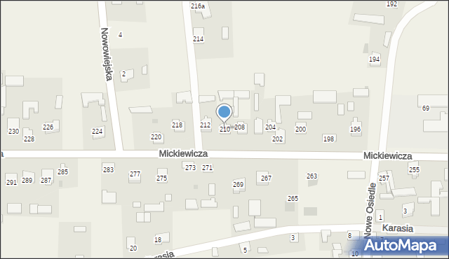 Przędzel, Mickiewicza Adama, 210, mapa Przędzel